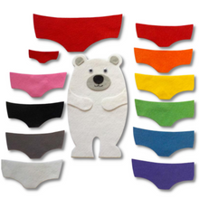 Load image into Gallery viewer, Polar Bear&#39;s Underwear Felt Set Pattern
