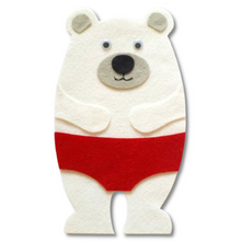 Load image into Gallery viewer, Polar Bear&#39;s Underwear Felt Set Pattern
