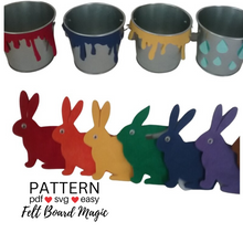 Load image into Gallery viewer, Little White Rabbit&#39;s Colors Felt Set Pattern

