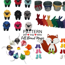 Load image into Gallery viewer, Colours 2 Felt Set Pattern Bundle
