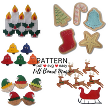 Load image into Gallery viewer, Christmas Counting 1 Felt Set Pattern Bundle
