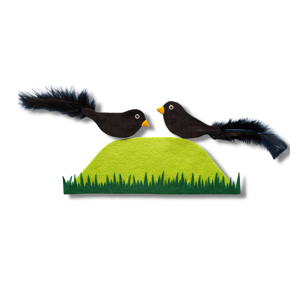 Two Little Blackbirds Felt Set Pattern – Felt Board Magic
